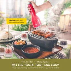 FinaMill Spice Grinder - Midnight Black -The Kitchen Supply Store 04 image listing benefits 01d 1 9352e2ba b1bb 4b45 946a f0633d8de512