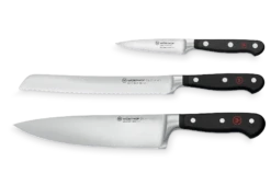 Wusthof Classic 3pc Starter Set With 8" Bread Knife