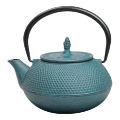 Arare Cast Iron Teapot 40 Fl. Oz. Teal