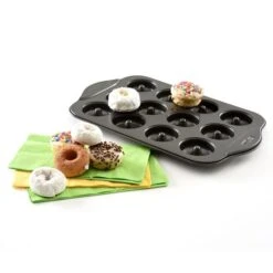 Norpro Non-Stick Mini Donut Pan -The Kitchen Supply Store 3980wdonuts4w