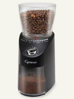 Capresso Infinity PLUS Burr Grinder, Black 7 Capresso Infinity PLUS Burr Grinder, Black -The Kitchen Supply Store 570.01 infinity plus black 800x 37619b78 adac 4bc8 abd1 fb21225b2de5