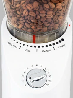 Capresso Infinity Plus Burr Grinder, White -The Kitchen Supply Store 570.02 infinity white 04