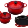 Le Creuset 5-Piece Signature Set, Cerise