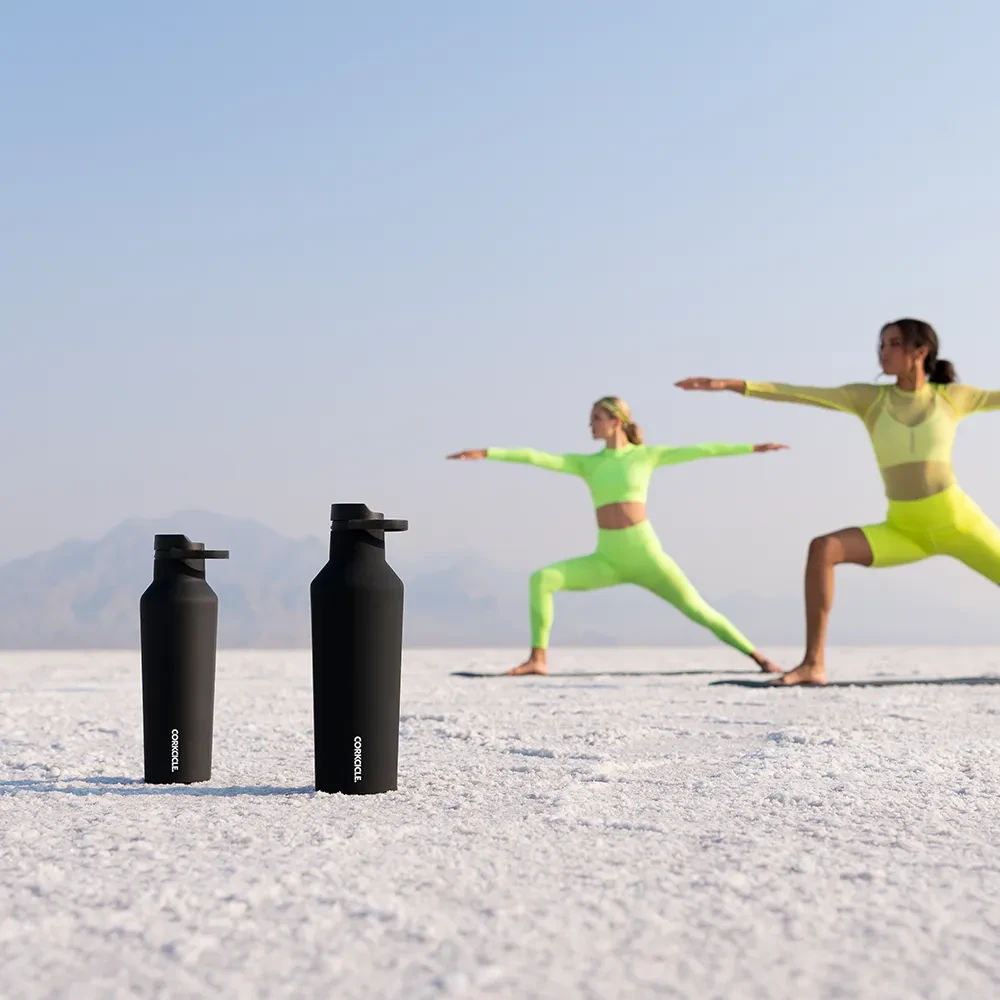 Corkcicle Sport Canteen - 20oz Black 3 Corkcicle Sport Canteen - 20oz Black - Image 3