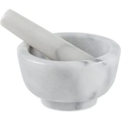 RSVP Mortar & Pestle White Marble
