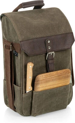 Insulated Wine & Cheese Cooler Bag 2 Bottle