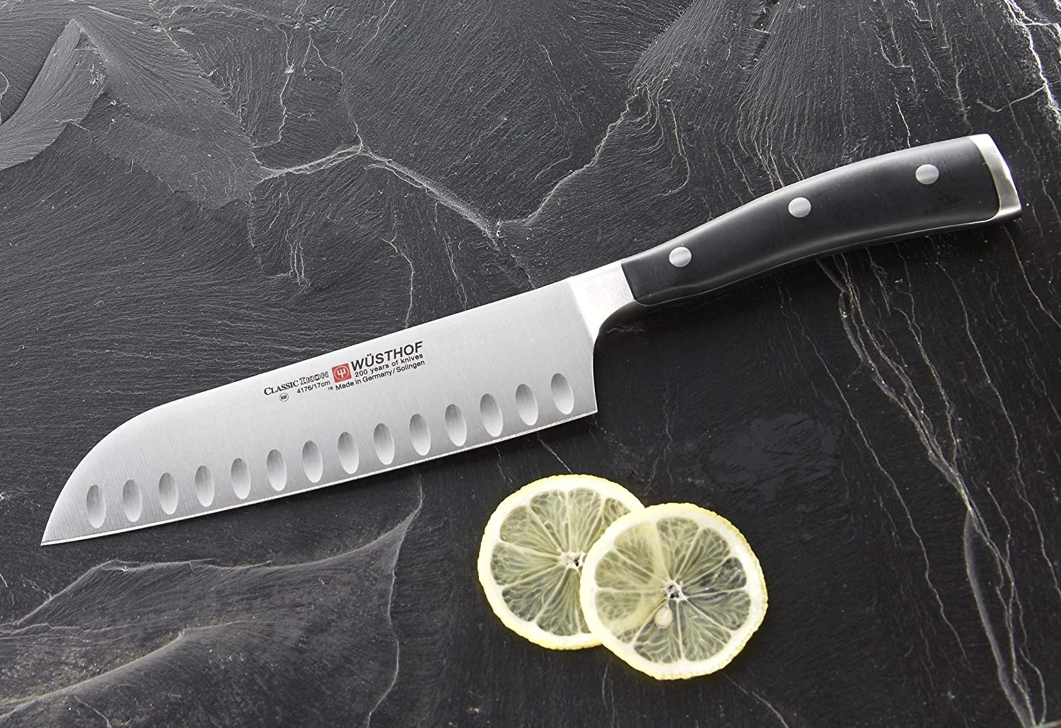 Wusthof Classic Ikon 7" Santoku, Hollow Edge 2 Wusthof Classic Ikon 7" Santoku, Hollow Edge - Image 2