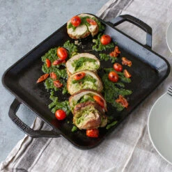 Lodge Chef Collection Square Griddle, 11" -The Kitchen Supply Store LC11SGR lifestyle