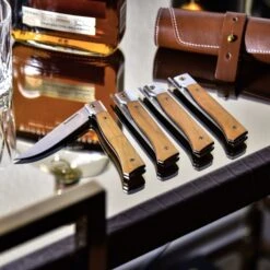 Messermeister Folding Steak Knife Set (4) In Leather Roll