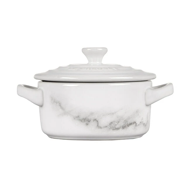 Le Creuset Mini Round Cocotte 8oz- Marble 1 Le Creuset Mini Round Cocotte 8oz- Marble