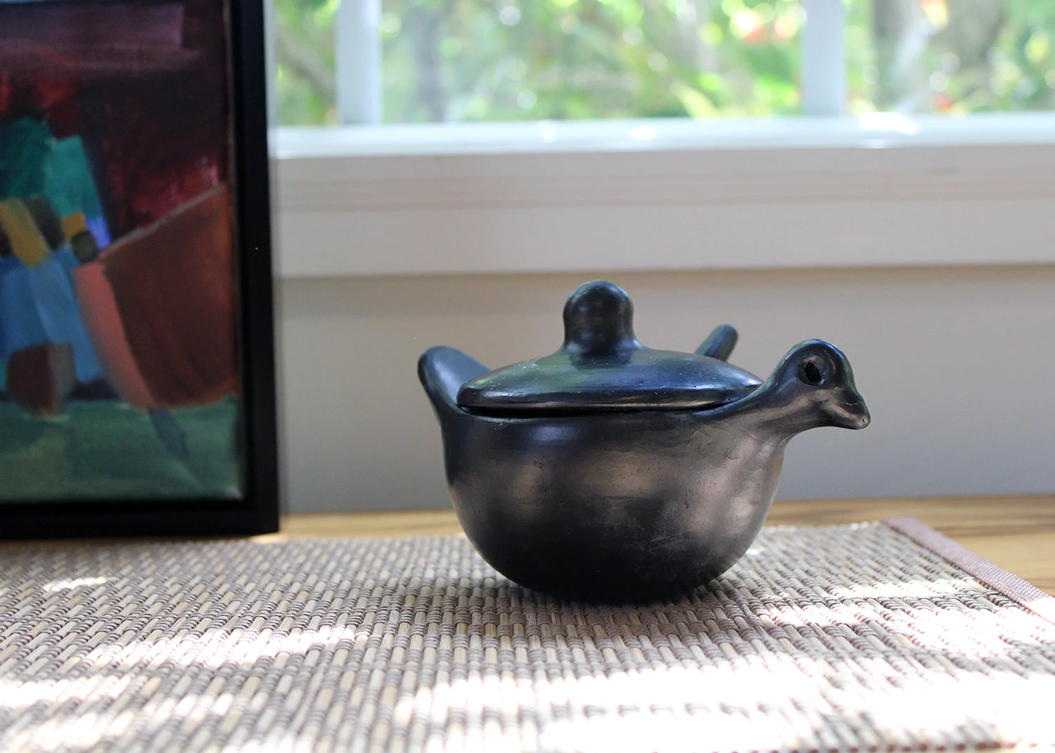 Chamba Hen Salsa Dish W/ Spoon 6 Chamba Hen Salsa Dish W/ Spoon - Image 6