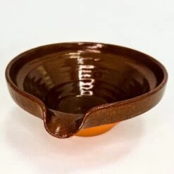 Terra Cotta Cassoulet Dish, Chocolate Glaze