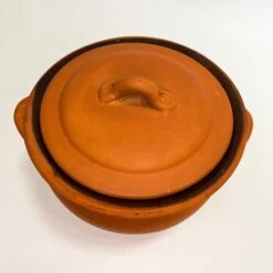 Egyptian Terra Cotta Bean Pot, 4.5 Qt. 5 Egyptian Terra Cotta Bean Pot, 4.5 Qt. -The Kitchen Supply Store TBTCPB45 3 1