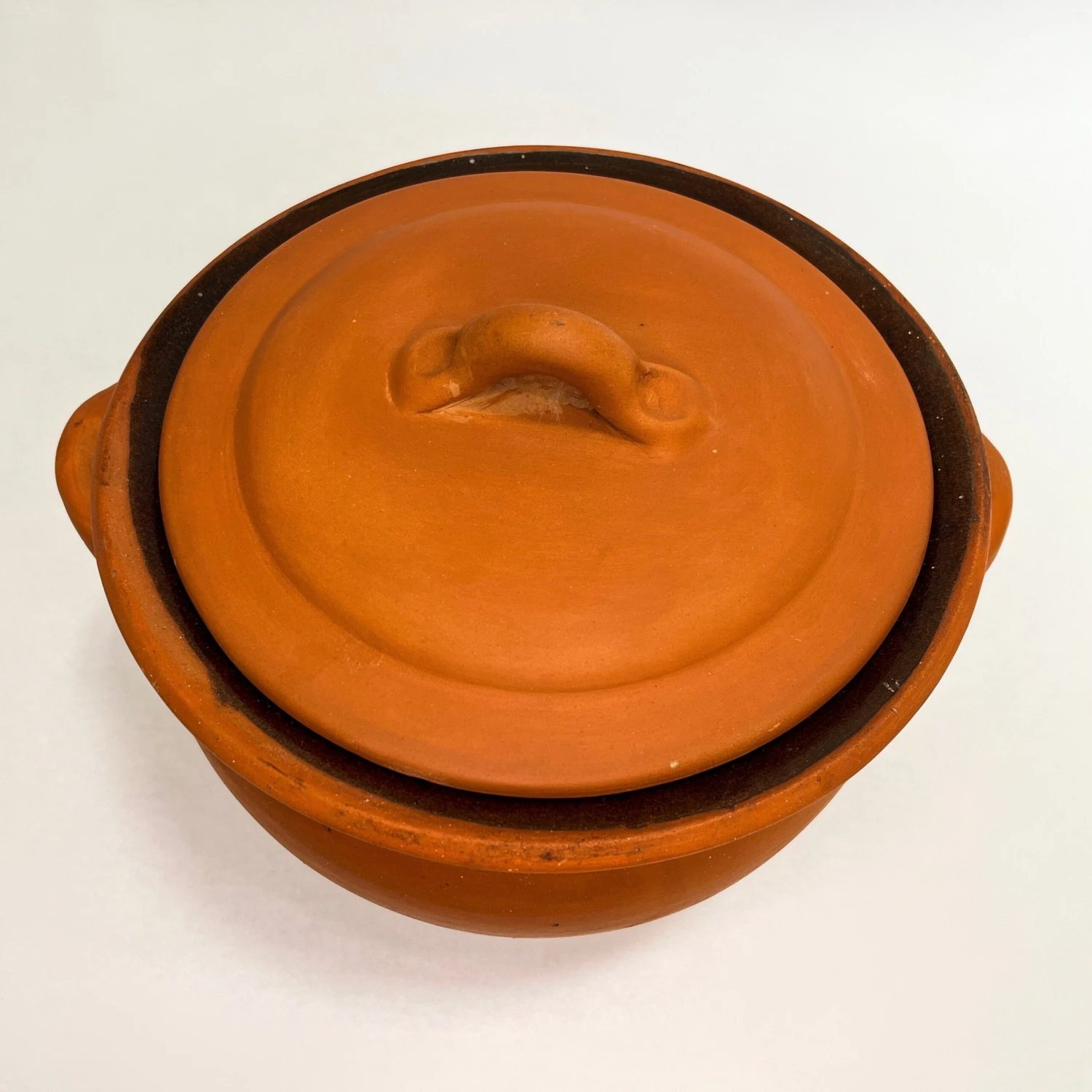 Egyptian Terra Cotta Bean Pot, 4.5 Qt. 3 Egyptian Terra Cotta Bean Pot, 4.5 Qt. - Image 3
