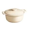 Emile Henry Emile Sublime Dutch Oven/Stewpot, 6 Qt., Creme