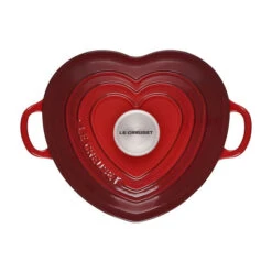 Le Creuset Heart Cocotte, 2 Qt. Cerise