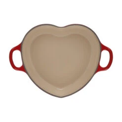 Le Creuset Heart Cocotte, 2 Qt. Cerise -The Kitchen Supply Store heart3