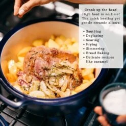 Emile Henry Emile Sublime Dutch Oven/Stewpot 7.5 Qt., Indigo -The Kitchen Supply Store indigo6 life2 0bf685ba b6d8 4814 bf1d 77078f4e8b57