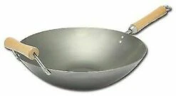 Joyce Chen Flat Bottom Wok, 14"